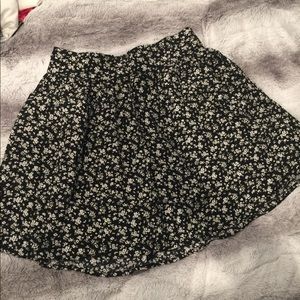 Floral Flare Mini Skirt